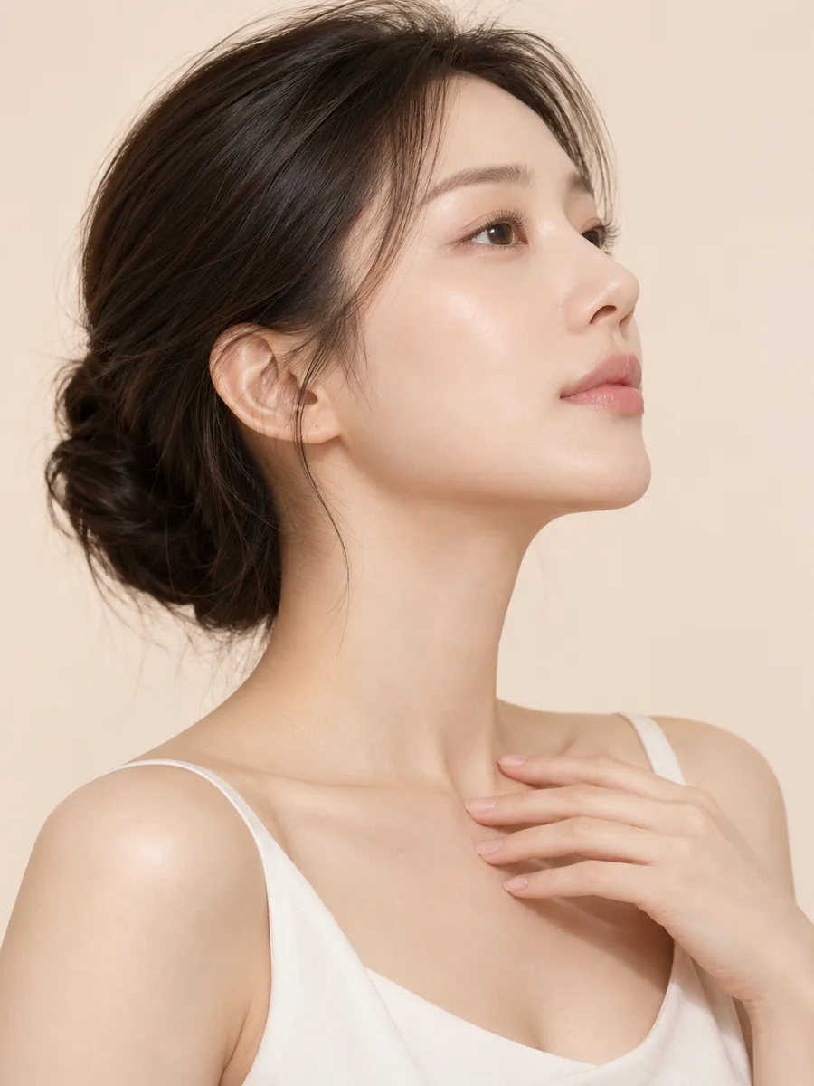 이중턱 · 라인 정리 안내 사진